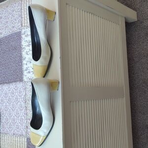 Essentials Cream and Yellow Women's Heels